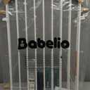 Babelio Baby Gate for Stairs & Doorways, 26-43" W 34" H Extra Tall| No Bottom Bar| Easy Installation| One-handed Operation| Auto-close| Hardware Mount (Drill Needed) Safety Dog/Pet Gate Indoor (White)