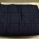 Weighted Blanket 48''x72'' 15lbs for Adults, Warm Short and Cool Tencel Fabric Double-Sided Weighted Blanket for All Season Use