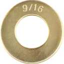 9/16" (30  Pack) Grade 8 SAE Washer, Thru-Hardened, Yellow Zinc by Makers Bolt