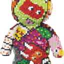 DAHONPA Colorful Graffiti Bear Micro Building Blocks Set (7220 Pieces) Gift for Adults and Kids