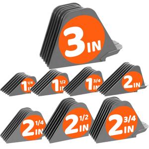 AFANSO Mega Hair Clipper Guards, 8pcs Gray, Fits Most Wahl Full Size Hair Clippers (3 Inch 8pcs)
