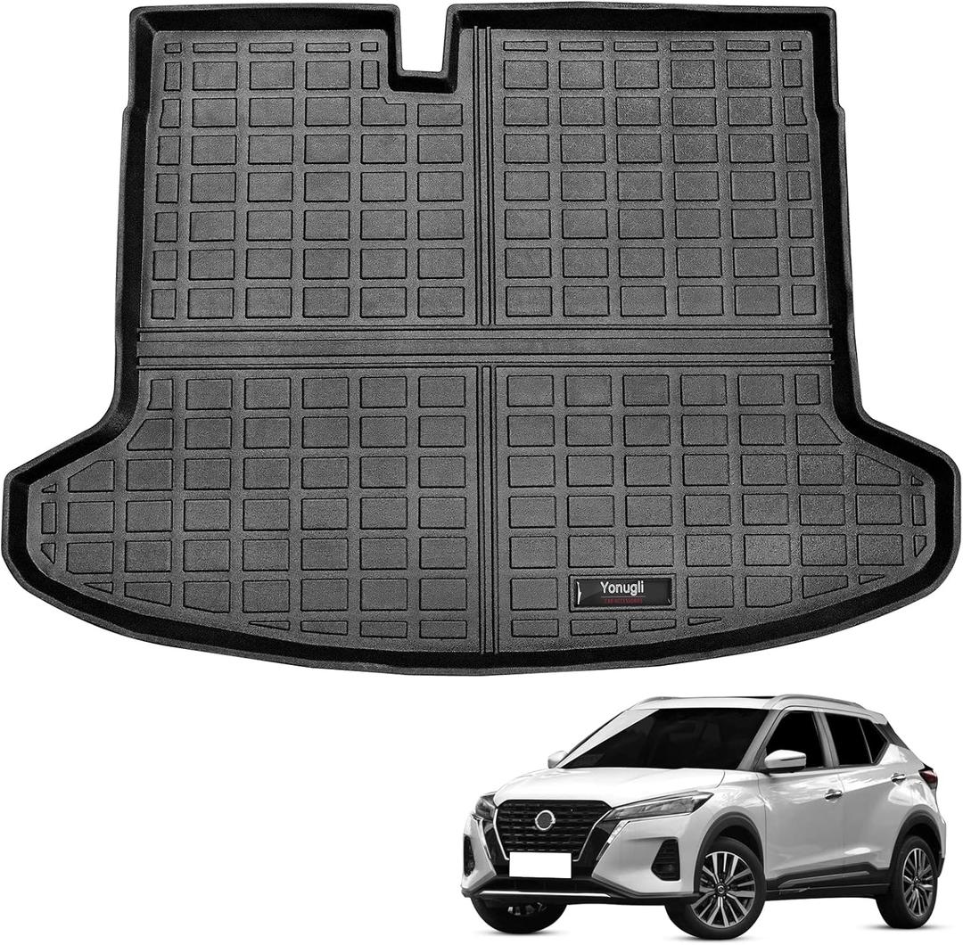 for Nissan Kicks 2018-2024 Cargo Mats Trunk Liner All Weather TPE Rubber Protection Mats (Cargo Liner)