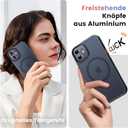 Case for iPhone 11, Military Grade Protection, Compatible with MagSafe, Translucent Matte Drop Shockproof Anti-Fingerprint Phone Case (Black)