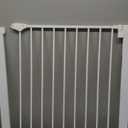 Cumbor 29.7-40.6" Baby Gate for Stairs, Mom's Choice Awards Winner-Dog Gate for Doorways, Pressure Mounted Auto-Close Pet Gates for Dogs Indoor, Safety Child Gate with Easy Walk Thru Door, White