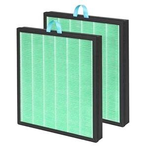 Fil-fresh Vital 200S Replacement Filter, Compatible with LEVOIT Vital 200S, Vital 200S-P Air Purifier, 3-in-1 H13 True HEPA & Activated Carbon, Replace Vital 200S-RF-TX, Green, 2-Pack