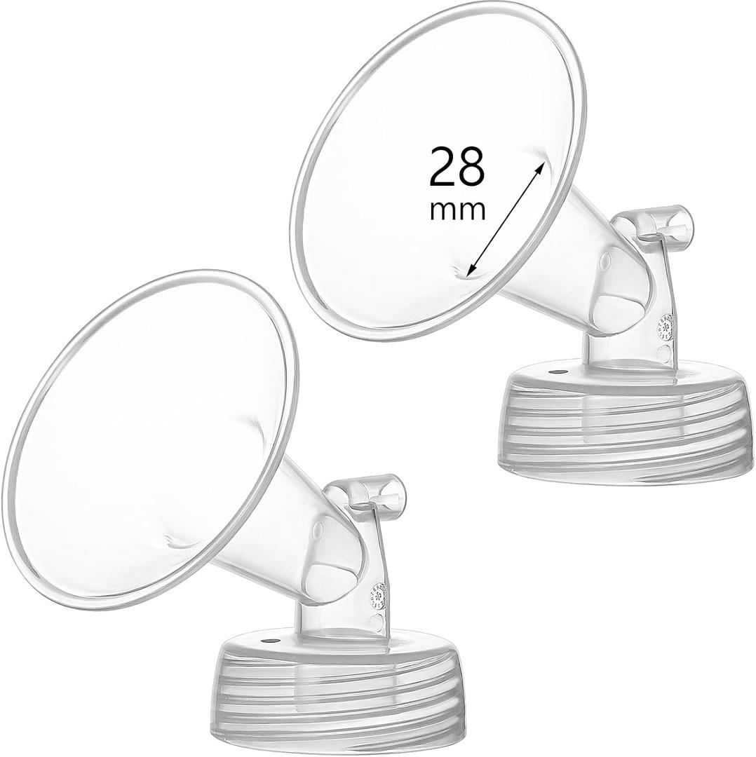 28mm Flange Compatible with Spectra S1 S2 9 Plus Synergy Gold Breastpump Replacement to Spectra Pump Parts and Flange; Not Original; Replaces Shield