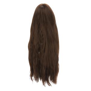 PATIKIL 9'' Long Hair Doll Wig, Soft Silk Toy Head Wig Hair Accessories for 15.5-17.5cm Head Circumference DIY Handmade, Dark Brown