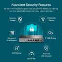 TP-Link ER605 V2 Wired Gigabit VPN Router, Up to 3 WAN Ethernet Ports + 1 USB WAN, SPI Firewall SMB Router, Omada SDN Integrated, Load Balance, Lightning Protection