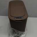 Cesun Automatic Motion Sensor Bathroom Trash Can with Lid, 2.6 Gallon Touchless Trash Bin, Smart Plastic Slim Garbage Can Small Brown Wastebasket for Toilet, Office, rv, Bedroom, Living Room