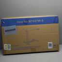 SANODESK Medical Adjustable Overbed Bedside Table with Hidden Casters, Pneumatic Mobile Laptop Computer Standing Desk Cart Overbed Table with Tray, Hospital and Home Use(27.6" W x 15.7" D, White) (Small)