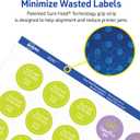 Avery Printable Round Labels, Sure Feed Technology, 1" Diameter, Matte White, Permanent Adhesive, Laser/Inkjet Printable, 1,200 Blank Labels, Great for Product Merchandising, Stickers, and More (5656)