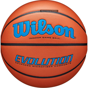 Wilson Evolution Indoor Game Basketball Size 7 29.5 Royal Blue Accents