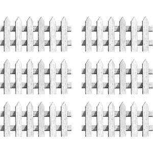 Beistle 6 Piece Cardstock Paper White Picket Fence Cut Outs Border Decorations For Summer Garden Tea Parties And Classroom Bulletin Board Dcor
