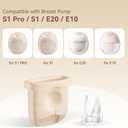 Replacement Parts for Eufy Breast Pump, Compatible with Eufy S1 Pro, S1, E20, E10, Includes 8PCS Duckbill Valves & 4PCS Diaphragms