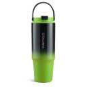 DLOCCOLD 30 oz Stainless Steel Tumbler with Straw & Handle, Insulated Double Walled Water Bottle for Home, Office, Car, Leak Proof, Reusable Cup with Flip Straw for Women Men, Cupholder Friendly