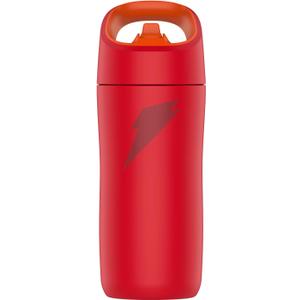 Gatorade Kids' Rookie Metal Water Bottle, 12oz, Stainless Steel Bottle, Double-Wall Insulation, Vacuum Insulated, Thermo Mug (Red)