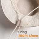 Baby Sun Hat for Boy Girl Toddler Summer Bucket Hat Kids Sun Protection Beach Hat Cotton Baby Hats (0-6 Months, Light Khaki)