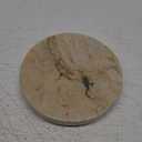 Creative Co-Op Marble Round Soapdish, Beige