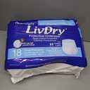 LivDry Adult S Incontinence Underwear, Overnight Comfort Absorbency, Leak Protection, Small, 18-Pack