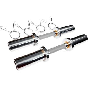 Olympic Dumbbell Handle Loadable Dumbbell Bars Fit 2 inch Olympic Weight Plates Ideal For Home Gym Strength Training