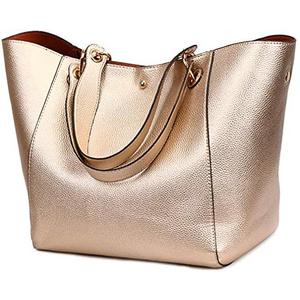 Pahajim Tote Handbags for Women Large Capacity Work PU Leather Bucket Purse Designer Satchel Hobo Shoulder Bags Rose Gold Pahajim Tote Handbags for Women Large Capacity Work PU Leather Bucket Purse Designer Satchel Hobo Shoulder Bags Rose Gold