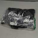 Women's Summer Dresses Square Neck Casual Short Sleeves Elastic Waist Party Mini Dress (Medium, Black)