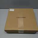 Women's High Heel Sandals Open Toe Ankle Tie Dressy Heeled Sandals for Prom, Party, Evening Events, 3.93 Inch Comfortable Thin Block Heels (Gold, L)