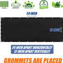 Amgo Black 6' x 50' Fence Privacy Screen, Commercial Standard Heavy Duty Windscreen with Bindings & Grommets, 90% Blockage, Cable Zip Ties Included