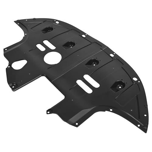 HECASA Front Engine Splash Shield Compatible with 2017-2020 Hyundai Elantra 2.0L Engine Protection Under Cover Plastic Black Replacement for 29110F3100 29110-F2100 HY1228201 HY1228187