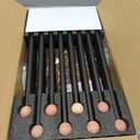 pickpiff Cedar Ball End Boot Rack 8-Pair Shoe Organizer Free standing Metal Holder with Wood Base (Black)