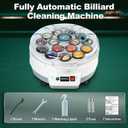 Pool Ball Cleaner Pool Ball Polishing Cleaning Machine Billiard Ball Cleaner Electronic Pool Balls Polishing for 16 Billiard and Snooker Balls 110V 180V, 47*47*31 cm