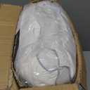 Goose Down Bed Pillows Queen Size Set of 2 (White), Hotel Collection Pillows for Sleeping, Gusseted Pillow for Side, Back, or Stomach Sleepers, 20" x 30"