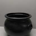 Union Products Black 16 Inch Spooky Witch Cauldron for Indoor and Outdoor Halloween Decoration and Trick or Treat Candy Container, Black