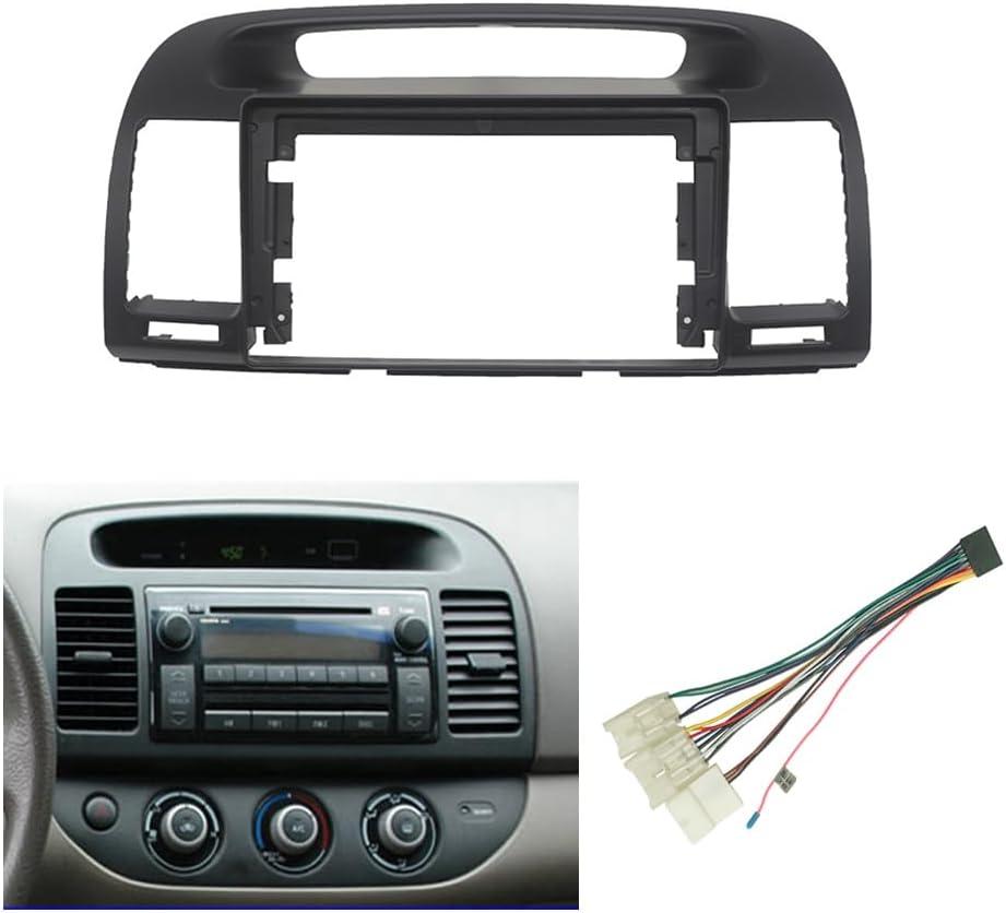 Fits for Toyota Camry 2000-2006 Black Car Radio Stereo Fascia Frame Double DIN 9 inch Dash Installation Mounting Kit