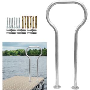 Boat Dock Boarding handrail, Safety Grab bar/Hand Railing for Dock, 42.1" H