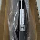 No Drill Blinds for Windows 1" Vinyl L-Shaped Slats Cordless Mini Blinds for Home, for Window Size 25" W  48" H Black