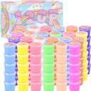 120 Pack Cloud Slime Kit, Christmas Mini Bulk Slimes for Kids, Soft and Non-Sticky, Rainbow Box, Slime Party Favors, Goodie Bag Stuffer, Classroom Exchange Prizes, Stress Relief Toys for Girls Boys