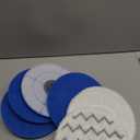 3897A / 3712 Rotating Steam Mop Pads Replacement for Bissell SpinWave Smart Steam Scrubbing Steam Mop Cleaner Models 3897A/3712 ONLY, Washable Reuseable Refill Pads6Pack (2Gray 4Blue)