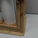Bdor 22.5 Inch Outdoor Wooden Candle Lantern for Porch, Lantern Only