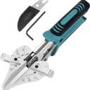 OShine 22.5 Degree Ratchet Miter Shears For Angular Cutting Molding Wood Crafting, Quarter Round Cutting Tool Shoe Molding Cutters, Multi Angle Miter Shear Trim Cutter Hand Tool, w/ 1pc Extra Blade