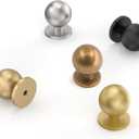 10 x 10 Pack Antique Brass Cabinet Knobs Single Hole Cabinet Pulls Round Kitchen Cabinet Knobs Drawer Knobs