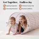 Tunnel Toys for Toddlers: Pop Up Kids Play Tunnel with Carry Bag - Collapsible Peachskin Fabric Tunnel for Baby Indoor & Outdoor - Sensory Activity Gift for Boys Girls Pet Puppy Dog, 69 inches x 18 inches x 18 inches