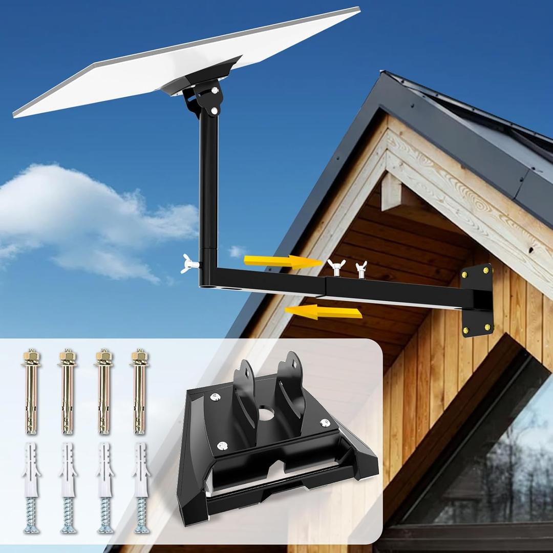 Starlink Gen 3 Mount with Adapter, Extension-Type Heavy Duty Starlink Long Wall Mount, StarLink Pole Mount, Mounting Kit for Starlink Gen 3 Internet Kit Satellite