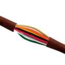 Thermostat Wire 18/8 18 Gauge 8 Conductor ETL 18-8 50 Feet Brown (18-8 Brown, 50Feet)
