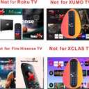 Universal Smart Remote Compatible with Hisense TV Remote Control Replacement 2025-2015, Voice, Bluetooth, Hisense Google, Android, Laser, Canvas TVs, 4K UHD, HD, Mini-LED, ULED