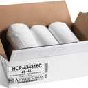 Aluf Plastics High Density Trash Bags, 56 Gallon, 200 Count, 16 Micron (eq), 43" x 48", Clear, for Bathroom, Office, Industrial, Commercial, Janitorial, Municipal, Recycling