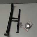 Grab Bar w/Double Toilet Paper Roll Holder Black, iHansee Stainless Steel Shower Support Handle Balanced Support Bars, Wall Mounted Safety Handrail Grab Rail for Elderly Senior Handicap Disabled (17 inch)