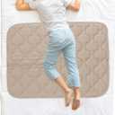 Alsunny Hospitals Bed Protectors for Incontinence - 36x52 Inch, Waterproof Pads for Adults, Seniors, Pets and Couples - Hide Stains, Washable (Brown)