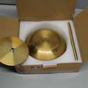 Portable LED Mushroom Table Lamp, Cordless Desk Night Light with 5200mAh Rechargeable Battery, Stepless Dimming Small Lamp with 3 Colors and Brightness Control for Bedroom/Patio/Bar/Coffee shop (Gold)