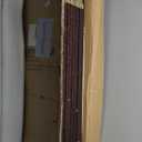 Red Lantern 3 ft. Short Diamond Weave Fiber Folding Screen - Dark Mocha - 8 Panel